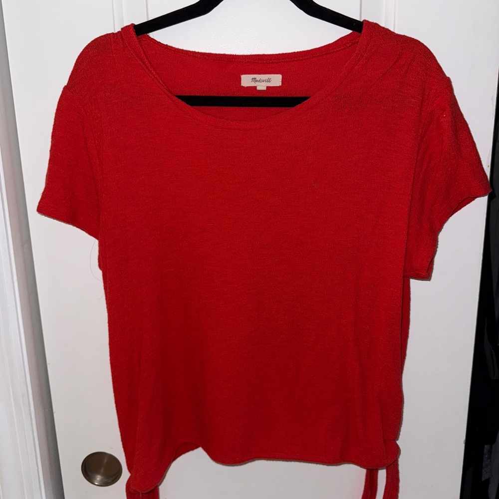 Madewell Red Short Sleeve Tee